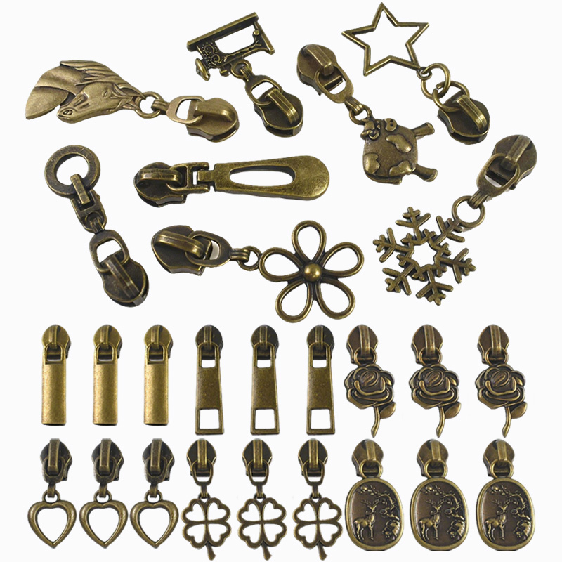 10/20/30Pcs 5# Bronze Metal Zi - Textile And Sewing Supply recension och pris