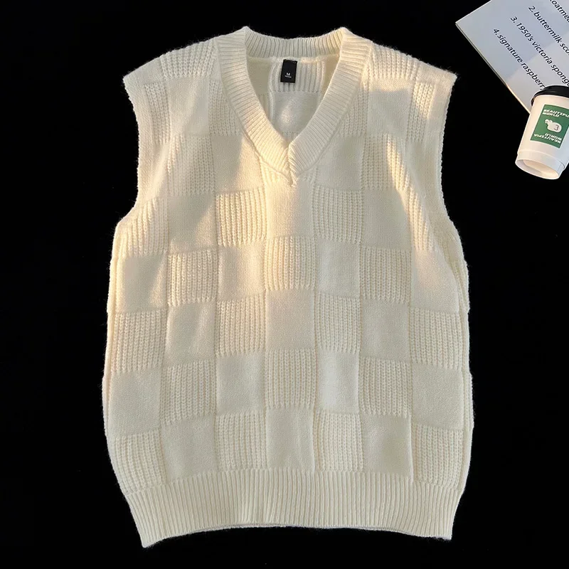 New Retro Men's Knitted Vest A - Sewing Vest recension och pris