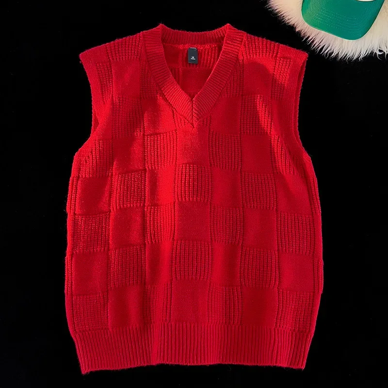 New Retro Men's Knitted Vest A - Sewing Vest recension och pris