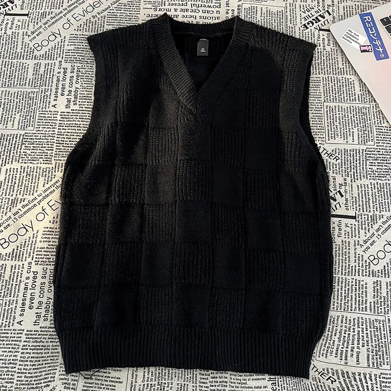 New Retro Men's Knitted Vest A - Sewing Vest recension och pris