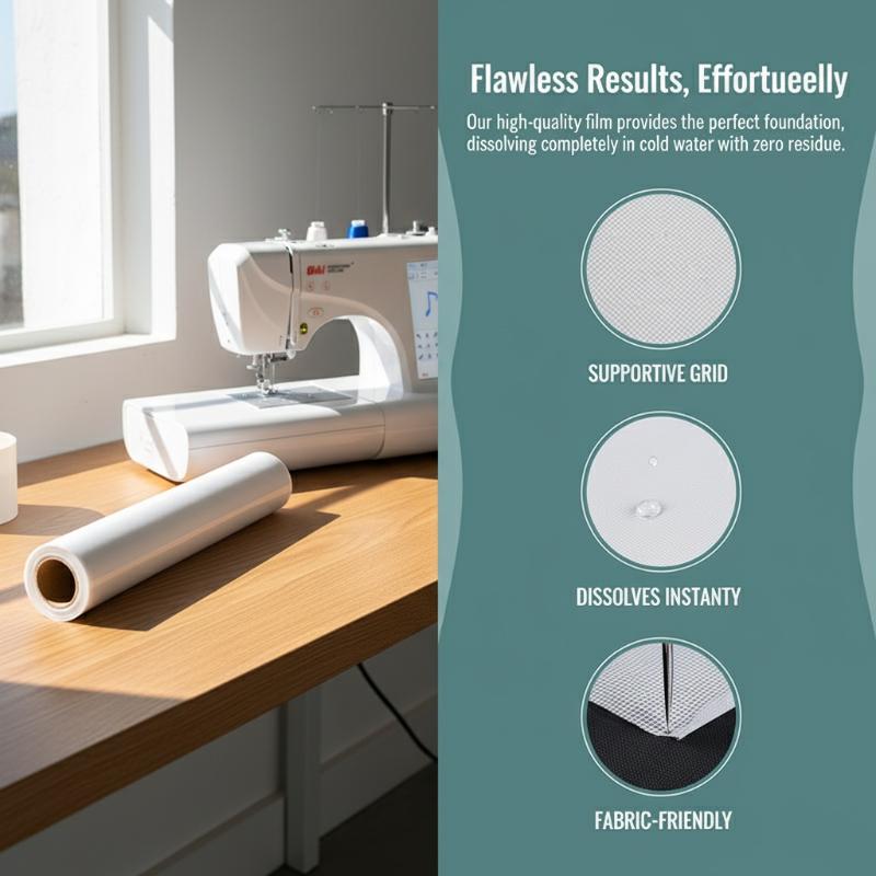 Water Soluble Embroidery Toppi - Sewing Machine In Textile recension och pris