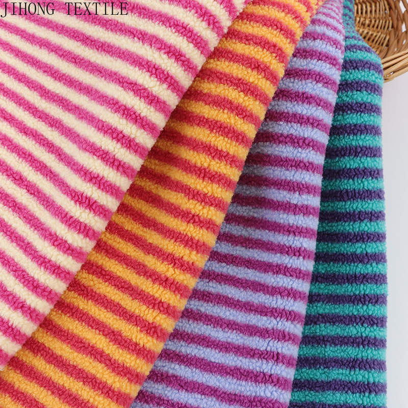 Striped Jacquard Knit Fabric P - Textile And Sewing Materials recension och pris