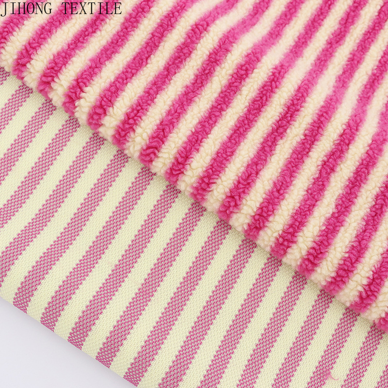 Striped Jacquard Knit Fabric P - Textile And Sewing Materials recension och pris