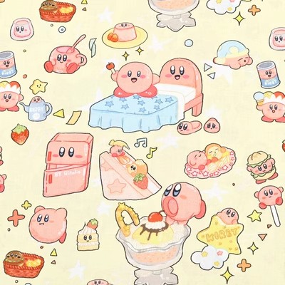 Cartoon Kirby 100 Cotton Fabri - Sewing And Textile recension och pris