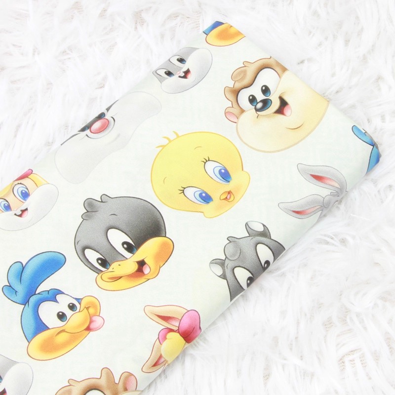 Cartoon Rabbit Carrots Birds,  - Textile And Sewing Materials recension och pris