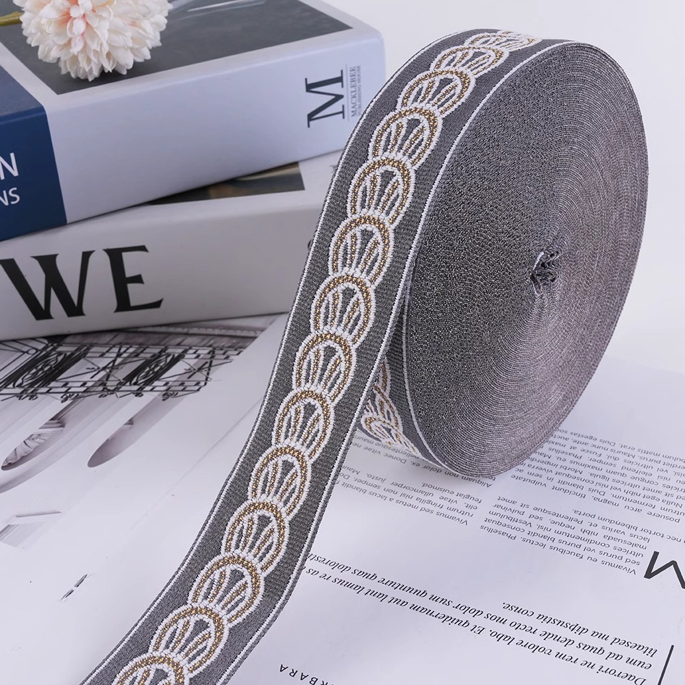 25 Meters Luxury Woven Jacquar - Sewing Thread In Textile recension och pris
