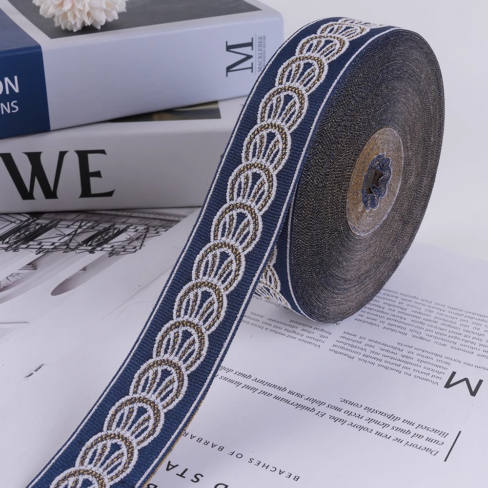 25 Meters Luxury Woven Jacquar - Sewing Thread In Textile recension och pris