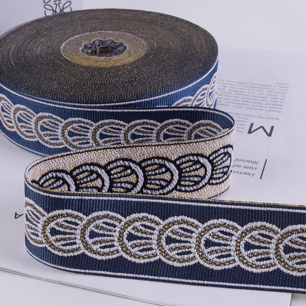 25 Meters Luxury Woven Jacquar - Sewing Thread In Textile recension och pris