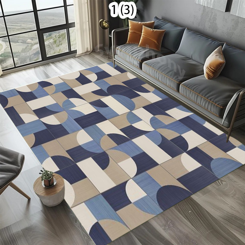 Rectangular Area Rug with Mid  - Century Textile & Sewing Supply Hours recension och pris