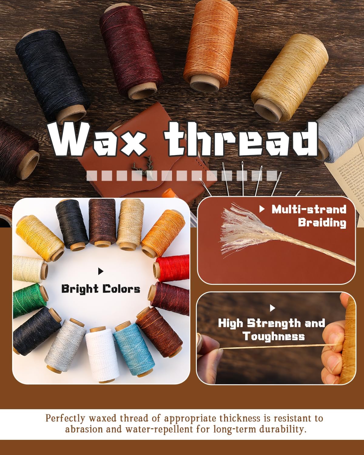 Waxed Thread 218 Yards Heavy D - Sewing Thread Production recension och pris
